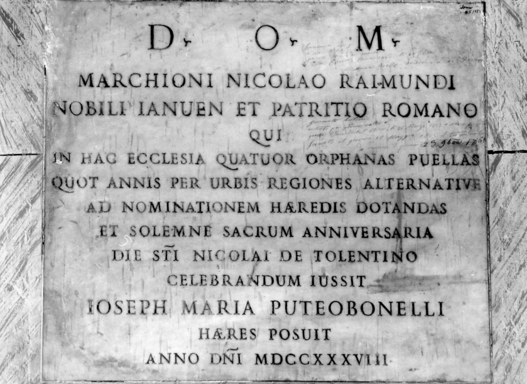 lapide - ambito romano (sec. XVIII)